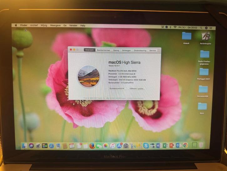 MacBook Pro mid 2012 inclusief hoes & oplader, Computers en Software, Apple Macbooks, Gebruikt, MacBook Pro, 13 inch, 2 tot 3 Ghz