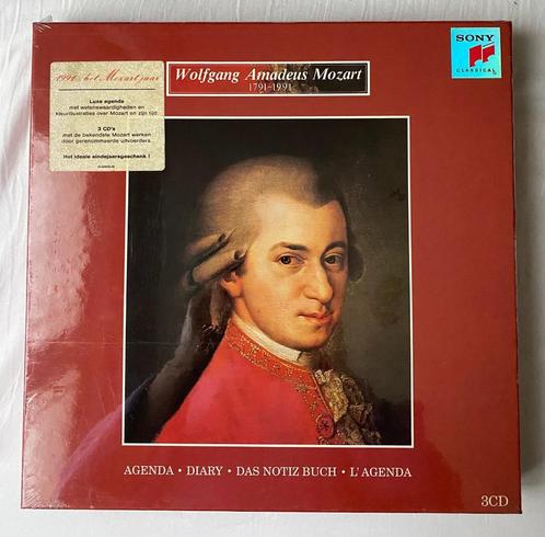 Pracht doos: agenda uit 1991 + 3 cd's Mozart, NIEUW, Cd's en Dvd's, Cd's | Klassiek, Nieuw in verpakking, Classicisme, Boxset
