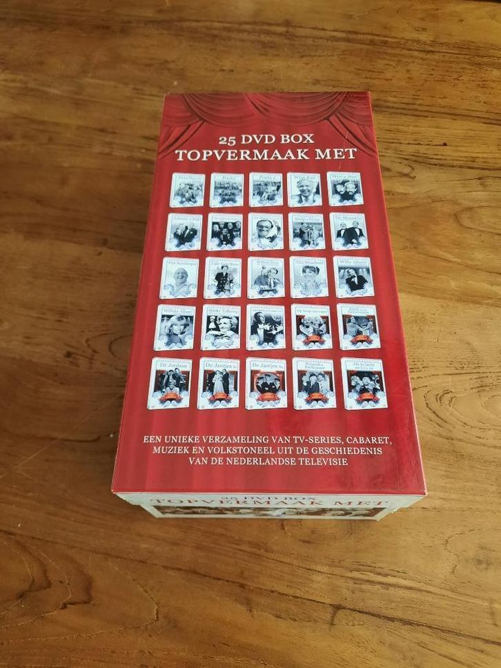 25 DVD-box Topvermaak met..., Cd's en Dvd's, Dvd's | Cabaret en Sketches, Zo goed als nieuw, Stand-up of Theatershow, Alle leeftijden