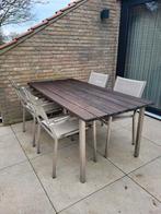 Tuinset 4 personen, Tuin en Terras, Tuinsets en Loungesets, Ophalen, Gebruikt, Aluminium, Eettafel