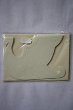 2 pakjes knutselkaarten arreslee creme, Hobby en Vrije tijd, Kaarten | Zelf maken, Verzenden, Nieuw, Kerst, Blanco kaart of Basiskaart