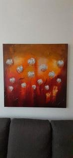 Prachtig kleurrijk schilderij  1 meter bij 1 meter, Antiek en Kunst, Ophalen