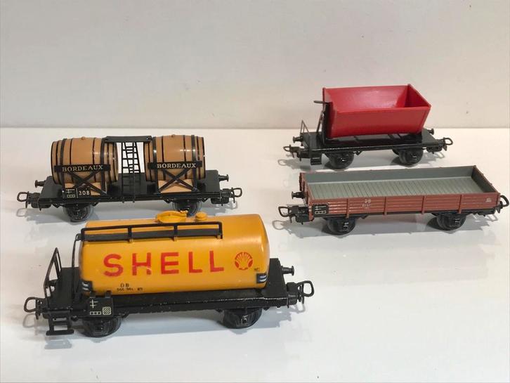 Marklin 800 H0 klassieke goederenwagons stompe assen 1951-54, Hobby en Vrije tijd, Modeltreinen | H0, Gebruikt, Wagon, Wisselstroom