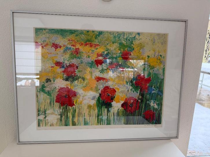 Maya Wildevuur Gravure, Antiek en Kunst, Kunst | Schilderijen | Abstract, Ophalen