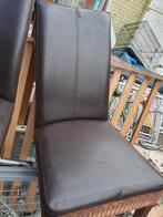 loom stoelen leer, Ophalen, Gebruikt, Bruin, Leer