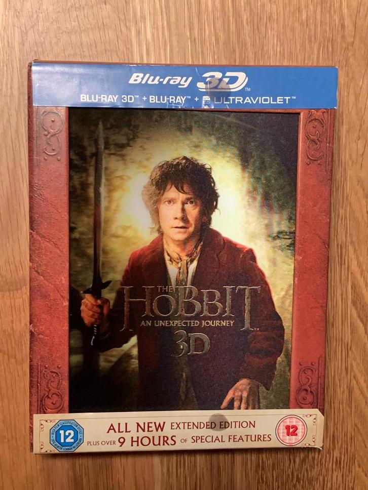 The Hobbit: An unexpected Journey (extended edition) Blu-ray, Cd's en Dvd's, Blu-ray, Zo goed als nieuw, Avontuur, 3D, Ophalen of Verzenden