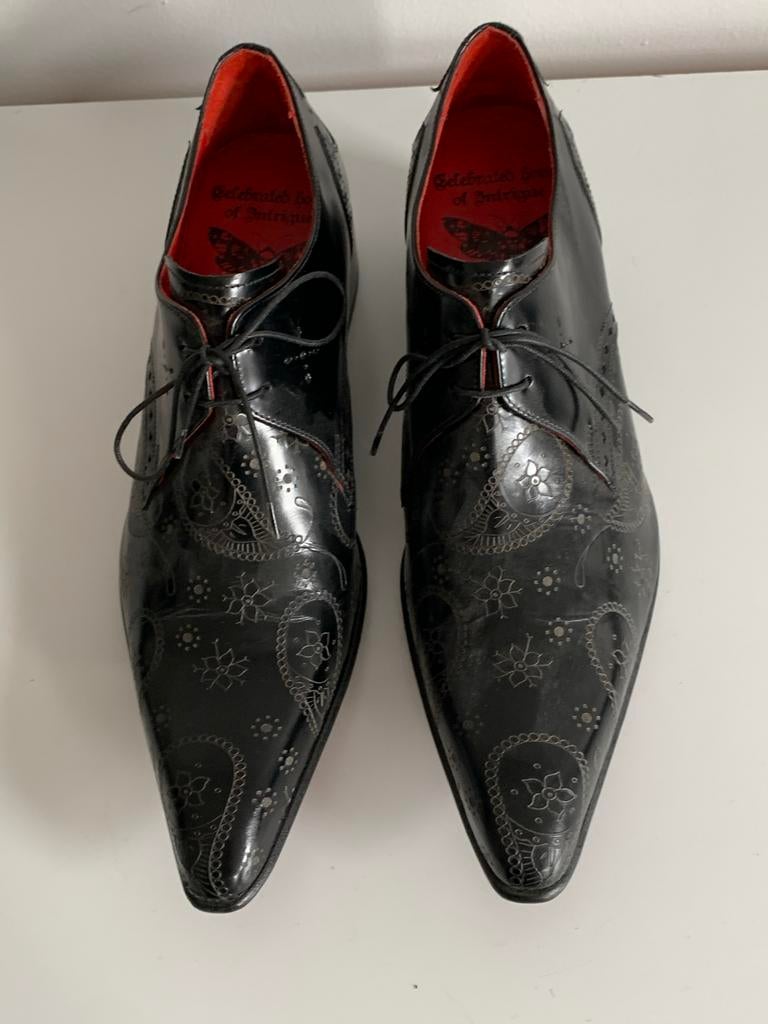 Exclusieve Jeffery West schoenen maat 43, Kleding | Heren, Schoenen, Ophalen of Verzenden, Zo goed als nieuw, Zwart, Veterschoenen