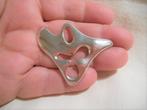 Modernistische echt zilveren AMOEBE broche, Sieraden, Tassen en Uiterlijk, Verzenden, Zilver, Broche