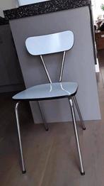 Te koop: Mooie RETRO stoel, Zwart/Wit/Chrome, Ophalen of Verzenden, Huis en Inrichting