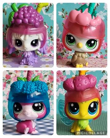 Littlest Pet Shop thirsty pets hond hamster uil en bij