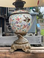 Voormalige antieke olielamp, omgebouwf, Antiek en Kunst, Antiek | Lampen, Ophalen of Verzenden
