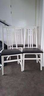 eetkamerstoelen, Ophalen, Gebruikt, Wit, Hout