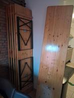 Houten klaptafel, Gebruikt, Landelijk, Metaal, 150 tot 200 cm