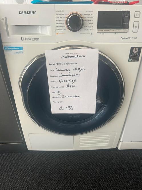 Samsung A+++ warmtepompdroger . Garantie en bezorgd., Witgoed en Apparatuur, Wasdrogers, Zo goed als nieuw, Condens, Voorlader