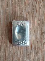 50g 999 Zilverbaar, Postzegels en Munten, Edelmetalen en Baren, Verzenden, Zilver