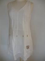 INDIAN ROSE zonnejurk jurk wit linnen maat S - nieuw -, Kleding | Dames, Jurken, Maat 38/40 (M), Wit, Nieuw, Ophalen of Verzenden