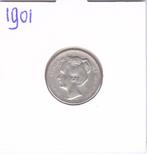 Heel nette 25 cent 1901 voor 49 euro***, Zilver, 25 cent, Ophalen of Verzenden, Koningin Wilhelmina