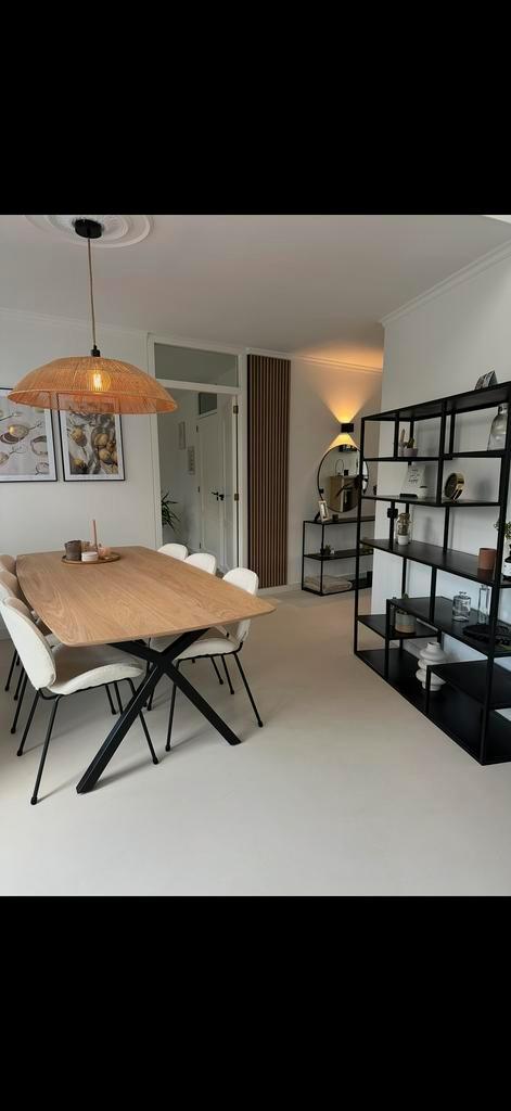 Zwarte stalen wandkast/vakkenkast - 175x145x40 cm, Huis en Inrichting, Kasten | Wandmeubels, Gebruikt, 150 tot 200 cm, Minder dan 150 cm