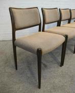 Stoel vier Niels Möller model 80 wengé stoelen, 1960's., Huis en Inrichting, Stoelen, Ophalen of Verzenden