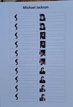 100 Jukebox titelkaartjes (Michael Jackson), Ophalen of Verzenden, 1970 tot heden, Overige merken