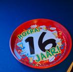 Dienblad voor verjaardag 16 jaar, Huis en Inrichting, Woonaccessoires | Dienbladen, Ophalen of Verzenden, Zo goed als nieuw, Rond