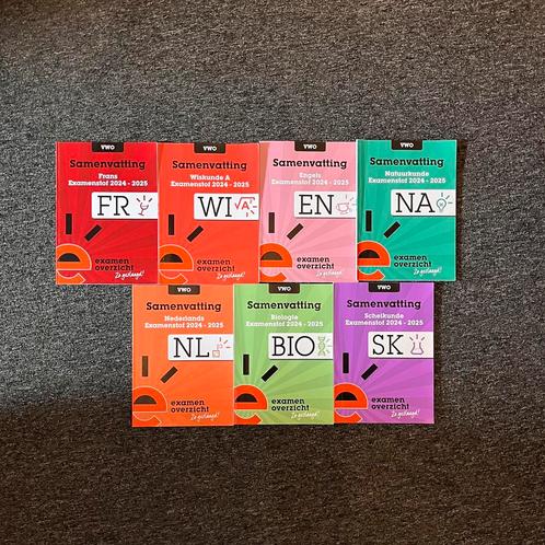 EXAMENOVERZICHT - samengevat boekjes - gloednieuw!, Boeken, Schoolboeken, Nieuw, VWO, Verzenden