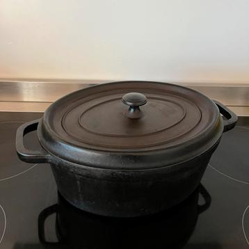 Vintage Staub Ovale Braadpan Gietijzer Inductie beschikbaar voor biedingen
