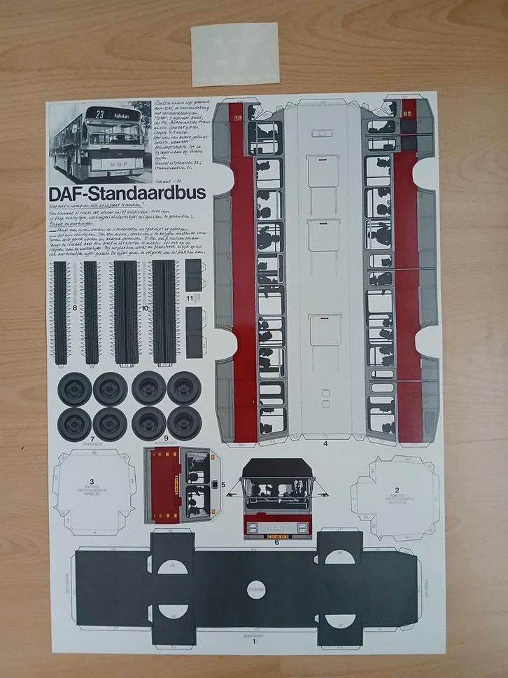 Bouwplaten GVB bus,  tram, Verzamelen, Spoorwegen en Tramwegen, Bus of Metro, Overige typen, Ophalen