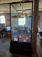 vitrine kast, Huis en Inrichting, Kasten | Vitrinekasten, Ophalen, Gebruikt, 50 tot 100 cm, Met lade(s)
