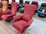 Relaxfauteuil 2 stuks. Netjes, voor 100 p/st. VERKOCHT!, Ophalen, 75 tot 100 cm, Zo goed als nieuw, Metaal