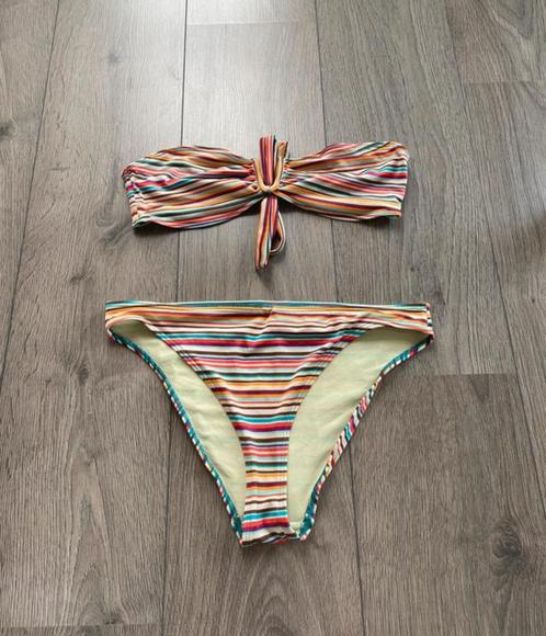 Gestreepte bikiniset meerkleurig strapless H&M - maat 38/40, Kleding | Dames, Badmode en Zwemkleding, Zo goed als nieuw, Bikini
