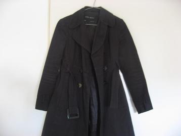 mooie zwarte Zara Basic trenchcoat, mt S beschikbaar voor biedingen