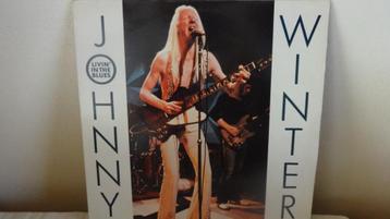 Johnny Winter: Living in the Blues. beschikbaar voor biedingen