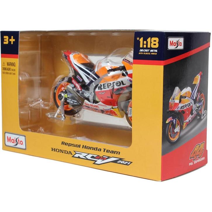 Model motor Repsol Honda team, Hobby en Vrije tijd, Modelauto's | 1:24, Zo goed als nieuw, Motor, Maisto, Ophalen of Verzenden