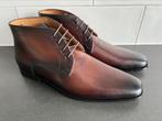 Handpainted herenschoenen maat 44 nieuw in doos, Magnanni, Bruin, Nieuw, Ophalen of Verzenden