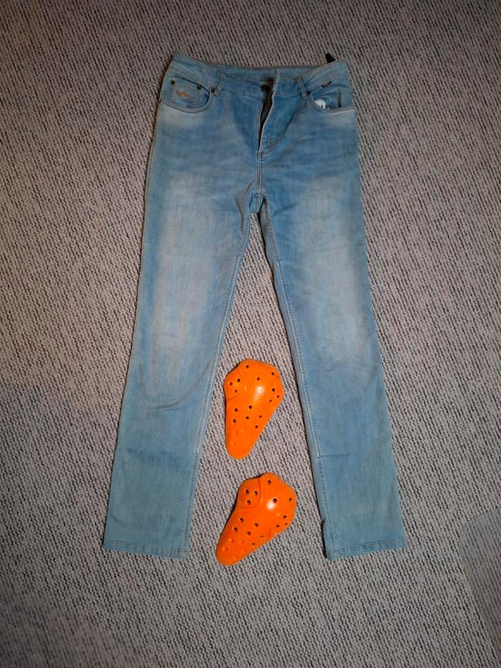 Motorbroek Richa dames met Kevlar en Kniebeschermers, Motoren, Kleding | Motorkleding, Dames, Tweedehands, Ophalen of Verzenden