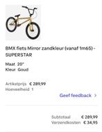 BMX Fiets 20 inch - Zandkleur/Goud, Fietsen en Brommers, Fietsen | Crossfietsen en BMX, Ophalen of Verzenden, Gebruikt, Staal
