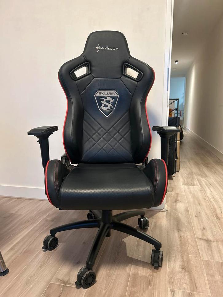 Gaming Bureaustoel - Sharkoon Skiller SGS2, Huis en Inrichting, Bureaustoelen, Zo goed als nieuw, Bureaustoel, Zwart, Ergonomisch