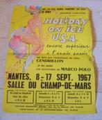 Oude poster Holiday on Ice Nantes 1967, Gebruikt, Ophalen of Verzenden