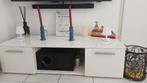 tv meubel hoogglans wit, Ophalen, Gebruikt, 100 tot 150 cm, Minder dan 100 cm