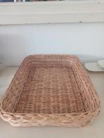 40x30cm.leuke rieten mand bewaarmand post fruit groenten ect, Huis en Inrichting, Mand, Ophalen of Verzenden, Zo goed als nieuw