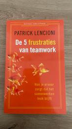 Patrick Lencioni - De 5 frustraties van teamwork, Boeken, Patrick Lencioni, Sociale wetenschap, Ophalen of Verzenden, Zo goed als nieuw