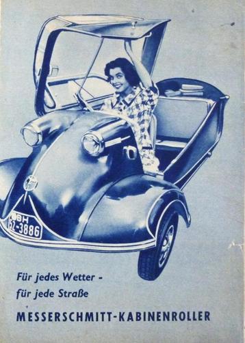 Folder MESSERSCHMITT 1955 KR 175/ KR 200 1955 beschikbaar voor biedingen