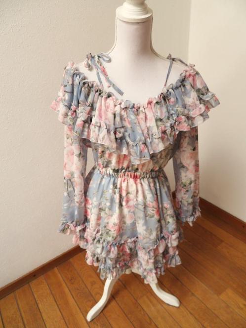 H40 EXCELLENCE nieuwe tuniek blouse blauw roze M 38/40, Kleding | Dames, Blouses en Tunieken, Nieuw, Maat 38/40 (M), Blauw, Ophalen of Verzenden