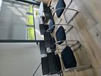 6 x Vitra Visavis vergaderstoel, Huis en Inrichting, Stoelen, Gebruikt, Zwart, Ophalen of Verzenden, Metaal