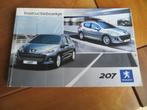 Instructieboek Peugeot 207, 207 SW 2009 + audio + navigatie, Auto diversen, Ophalen of Verzenden
