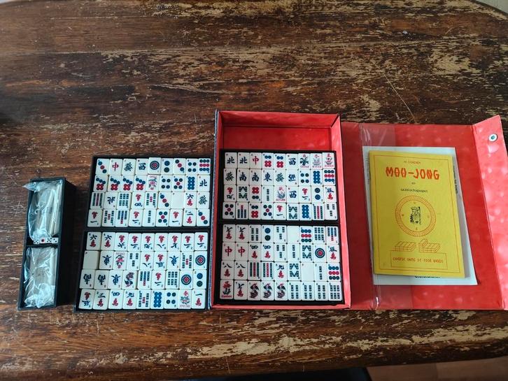 Mahjong Set, Hobby en Vrije tijd, Gezelschapsspellen | Bordspellen, Nieuw, Drie of vier spelers, Vijf spelers of meer, Reisspel