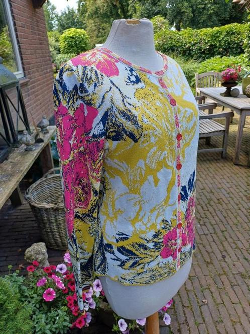 IVKO VEST folklore outdoor katoen 36 38 Noors, Kleding | Dames, Truien en Vesten, Zo goed als nieuw, Maat 36 (S), Blauw, Ophalen of Verzenden