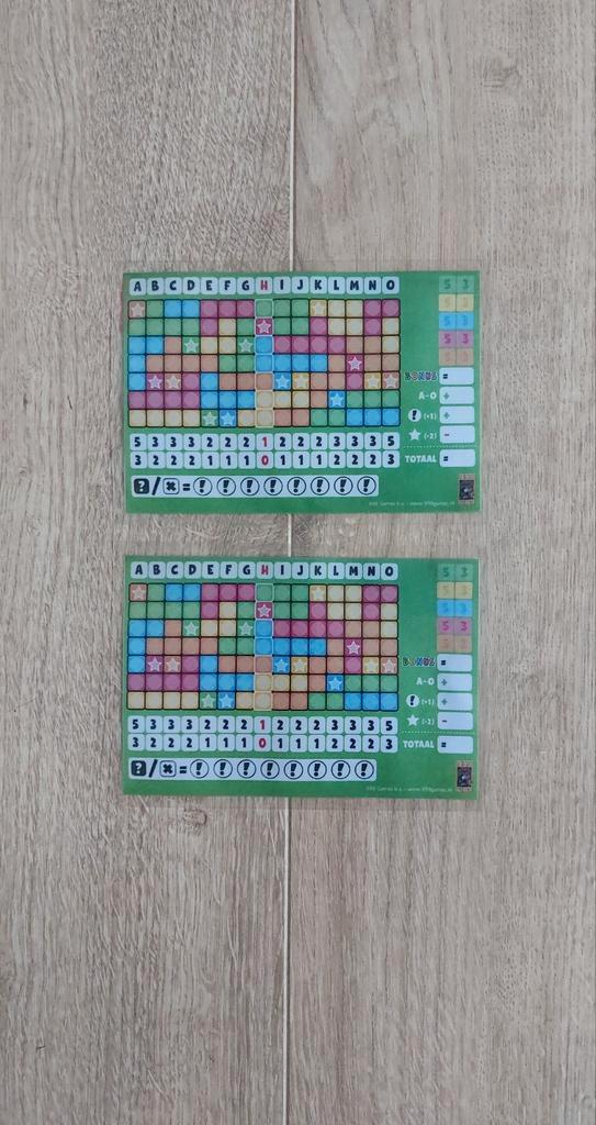 Herbruikbare scorevellen van het spel 'keer op keer' level 7, Hobby en Vrije tijd, Gezelschapsspellen | Overige, Nieuw, Een of twee spelers