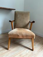 Vintage jaren 60 stoel, Huis en Inrichting, Fauteuils, Ophalen, Hout, Gebruikt, Minder dan 75 cm
